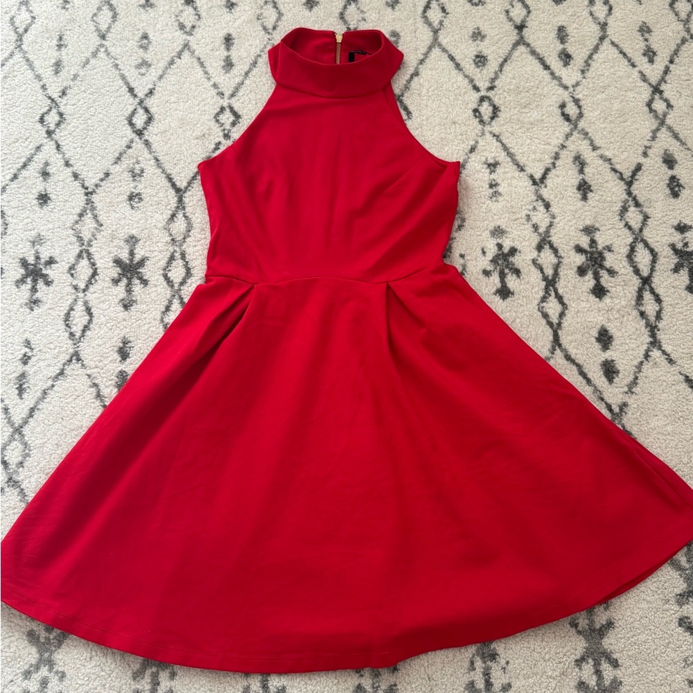 Felicity & Coco Red Halter Dress